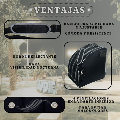 Bolsa para patines Negra/Gris
