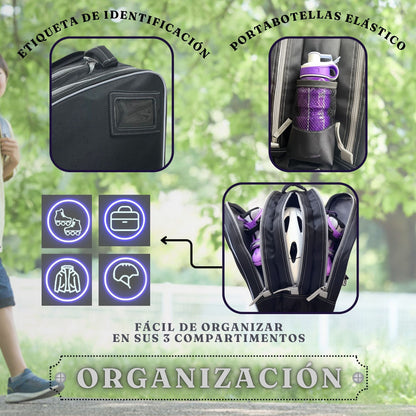 Bolsa para patines Negra/Gris