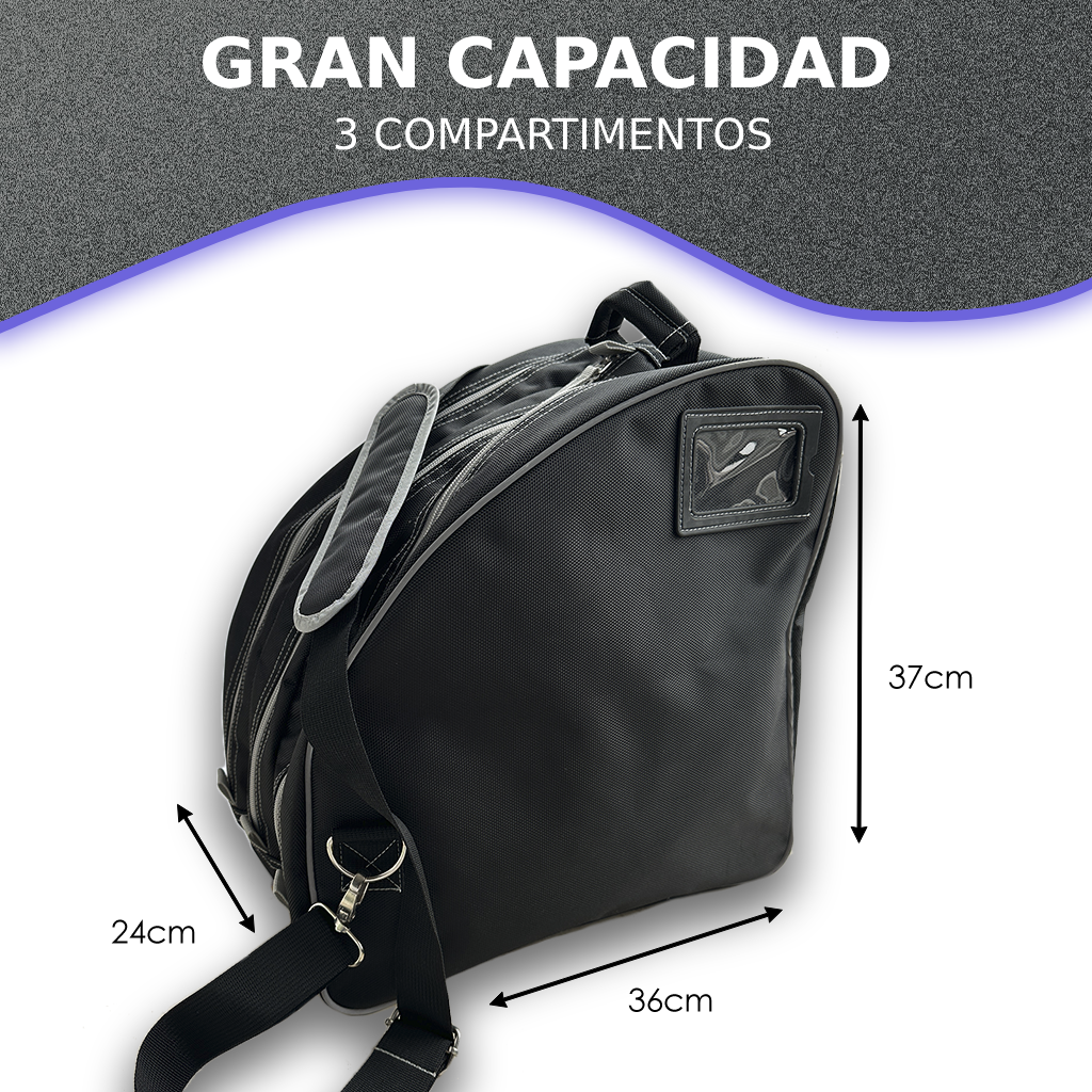 Bolsa para patines Negra/Gris