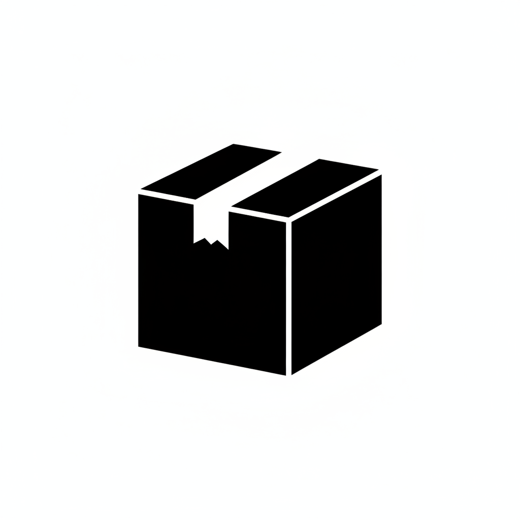 Icono caja solid