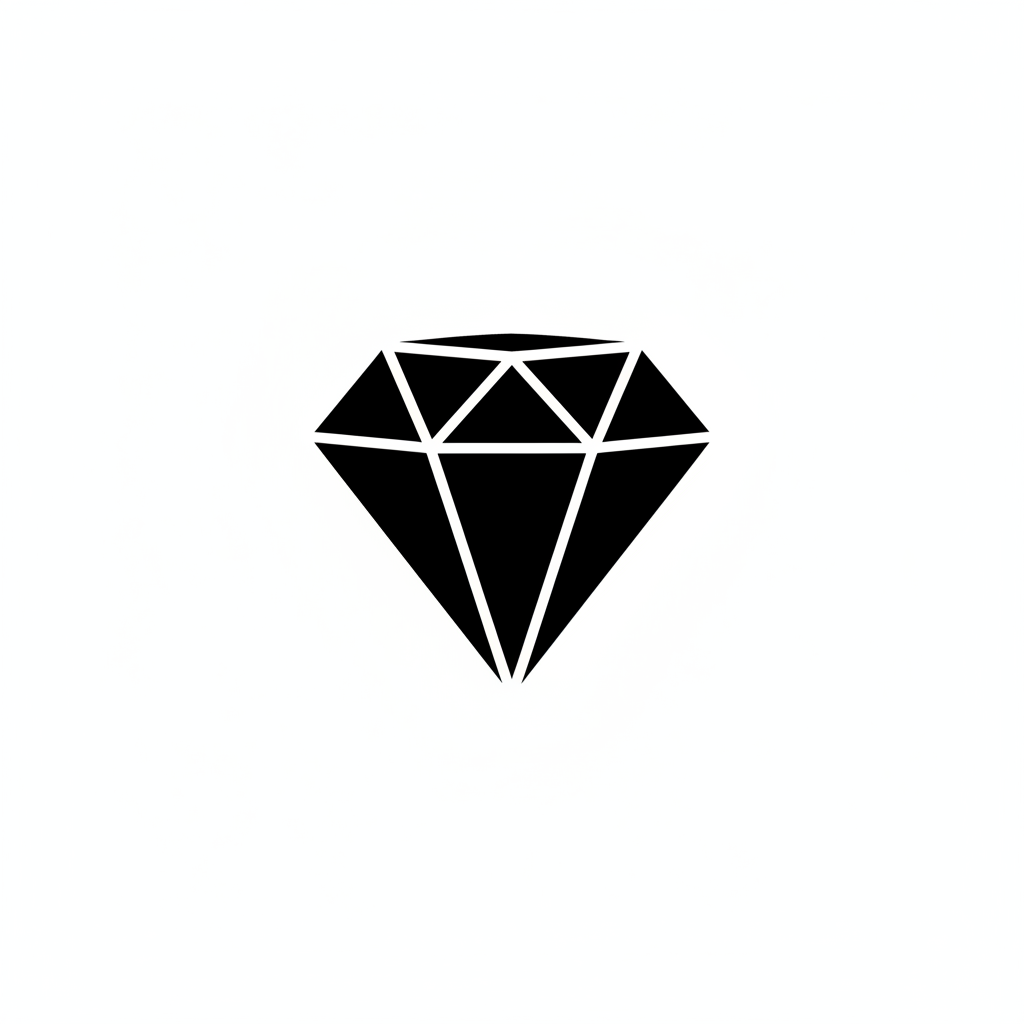 Icono diamante solid